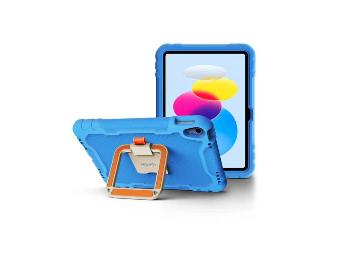 Moxedo Rugged Protective Kids Case for iPad 2022 (10th Gen) 10.9 inch, EVA Silicone Kids Case Cover, Shockproof Foldable 360 Rotatable Stand Handle Grip with Pencil Holder Moxedo Rugged Protective Kids Case for iPad 2022 (10th Gen) 10.9 inch, EVA Silicone Kids Case Cover, Shockproof Foldable 360 Rotatable Stand Handle Grip with Pencil Holder